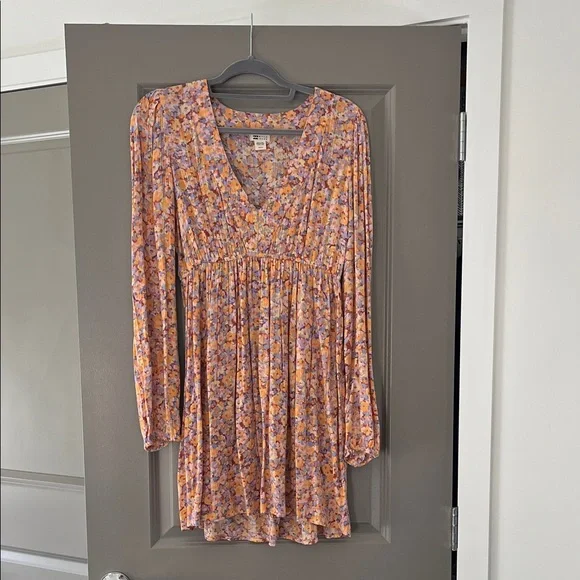 Billabong Multicolor Floral Long Sleeve Dress Billabong Multicolor Floral Long Sleeve Dress